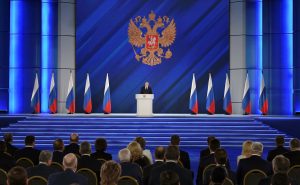 President of Russia Vladimir Putin pledges extended public funding to education and science, endorses climate action
