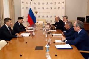 Minister of Science and Higher Education of Russia Valery Falkov met with President of Tatarstan Rustam Minnikhanov and Rector Ilshat Gafurov