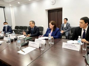 Meeting with the Minister of Labor, Social Welfare and Migration of Kyrgyz Republic Kudaybergen Bazarbaev