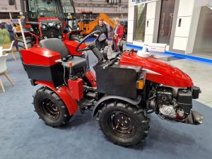 Driverless tractor exhibited at Innoprom 2022 fair in Yekaterinburg, Russia