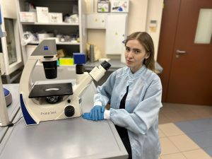 <strong>Research Associate Daria Chulpanova applying membrane vesicles for possible therapy of cancer</strong>