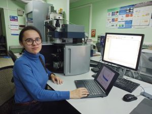 Senior student Elina Battalova aspiring to create perovskite-based LEDs
