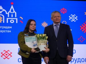 Commander of KFU Student Squads awarded as best in her category in Tatarstan in 2022