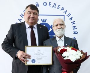University’s most senior employee Valerian Garanin commended on his 95th birthday