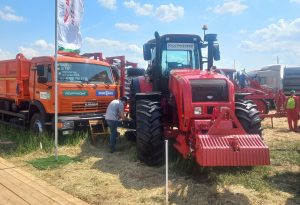 Driverless tractor shown at All-Russian Field 2023 expo