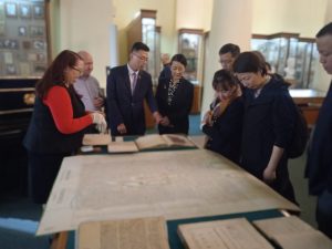 19th century map of Beijing shown to Chinese delegates