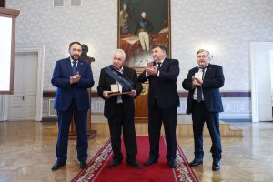 Yury Yershov received Lobachevsky Medal and Prize for 2023 in the Emperor Ballroom