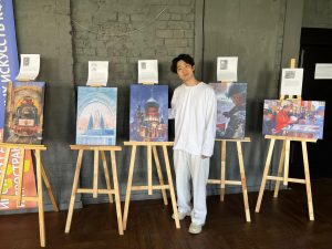 Design student Guo Linian exhibits digital paintings